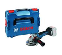 Bosch Professional 18V System meuleuse angulaire sans-fil GWS 18V-10 PC (avec flasque de serrage, capot de protection, poignée supplémentaire, calage L-BOXX, L-BOXX)