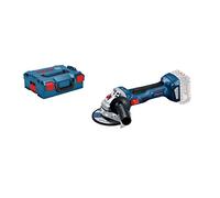 Bosch Professional 18V System meuleuse angulaire sans-fil GWS 18V-7 (Ø disque 115 mm, capot de protection, poignée supplémentaire, écrou de serrage rapide, sans batterie ni chargeur, dans L-BOXX 136)