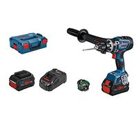Bosch Professional 18V System perceuse-visseuse à percussion sans-fil BITURBO GSB 18V-150 C (couple max. 150 Nm, avec 2 x ProCORE 18V 8.0Ah, chargeur rapide GAL 1880 CV, clip acc., calage, L-BOXX)