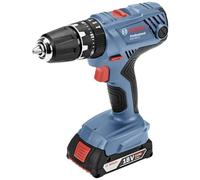 Bosch Professional 18V System perceuse-visseuse à percussion sans-fil GSB 18V-21 (avec 2 batteries de 2,0 Ah, chargeur rapide GAL 18V-40, L-BOXX)