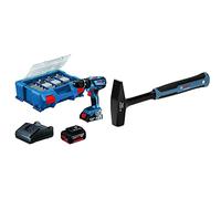 Bosch Professional 18V System Perceuse-Visseuse à Percussion sans-fil GSB 18V-28 & 1600A016BT Marteau 500 g (Testé DIN 1041, Tête de Frappe et Manche d’un Seul Tenant, Vibrations Réduites)