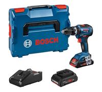 Bosch Professional 18V System perceuse-visseuse à percussion sans-fil GSB 18V-55 (couple max. 55 Nm, avec 2 batteries ProCORE18V 4.0Ah, chargeur rapide GAL 18V-40 Professional, L-BOXX)