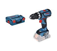 Bosch Professional 18V System perceuse-visseuse à percussion sans-fil GSB 18V-60 C (couple maxi (dur/tendre) : 31/60 Nm, Connect Ready, avec 1/2 calage L-BOXX, L-BOXX)