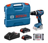 Bosch Professional 18V System perceuse-visseuse sans-fil GSB 18V-65 (avec 2 batteries GBA 2.0Ah, chargeur GAL 18V-40, 1 set de tournevis, L-Case)