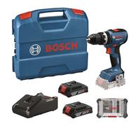 Bosch Professional 18V System perceuse-visseuse sans-fil GSB 18V-65 (incl 2x GBA 2.0Ah, chargeur GAL 18V-40, 1 set de tournevis, L-Case)