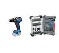 Bosch Professional 18V System Perceuse-visseuse sans fil GSB 18V-65 (moteur sans balais, longueur de tête 175, sans batterie/chargeur) + Bosch 40x PRO Impact Mixed Set, 40 pièces (200 x 107 mm)