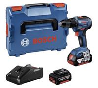 Bosch Professional 18V System Perceuse-visseuse sans fil GSR 18V-55 (2 batteries 18V 4.0 Ah, chargeur rapide GAL 18V-40, dans une L-Boxx) 06019H5200 Bleu