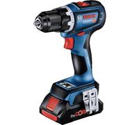 Bosch Professional 18V System perceuse-visseuse sans-fil GSR 18V-90 C (avec 2 batteries 5,0 Ah, chargeur rapide GAL 18V-40, calage L-BOXX pleine largeur, L-BOXX)