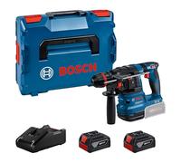 Bosch Professional 18V System perforateur sans-fil GBH 18V-22 X (avec 2 batteries GBA 4.0Ah, chargeur GAL 18V-40, L-BOXX 136)