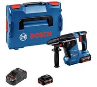 Bosch Professional 18V System perforateur sans-fil GBH 18V-24 C (SDS plus, avec 2 batteries de 5,0 Ah, chargeur GAL 1880 CV, L-BOXX)