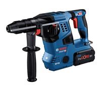 Bosch Professional 18V System perforateur sans-fil GBH 18V-28 CF (avec poignée auxiliaire, tube de graisse, mandrin automatique, calage L-BOXX, L-BOXX)