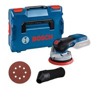 Bosch Professional 18V System ponceuse excentrique sans-fil GEX 18V-125 (avec plateau de ponçage (125 mm), 1 disque abrasif, sac à poussière, L-BOXX)