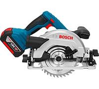 Bosch Professional 18V System scie circulaire sans-fil GKS 18V-57 G (compatible rail de guidage, capacité de coupe : 57 mm, 2 batteries 4,0 Ah, chargeur rapide GAL 18V-40, 1 lame de scie, L-BOXX)
