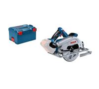 Bosch Professional 18V System scie circulaire sans-fil GKS 18V-68 (avec 1 butée parallèle, 1 lame de scie, calage, L-BOXX, sans batterie ni chargeur)