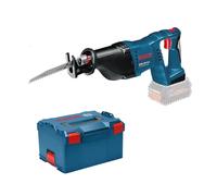 Bosch Professional 18V System scie sabre sans-fil GSA 18 V-LI (avec 2 lames de scie sabre (bois/métal), L-BOXX)