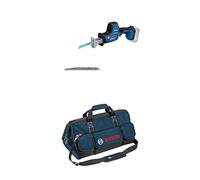 Bosch Professional 18V System scie sabre sans-fil GSA 18V-24 (avec lame de scie S922EF, S2345X) + Bosch Professional sac à outils taille L