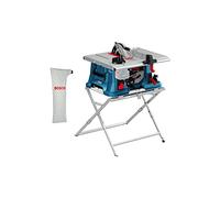 Bosch Professional 18V System scie sur table sans-fil BITURBO GTS 18V-216 + support de travail GTA 560 (1 lame, poussoir de sécurité, butée d’onglet, butée parallèle, protège-lame, sac à poussière)