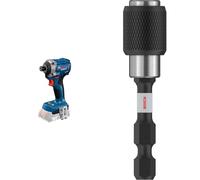 Bosch Professional 18V System Tournevis à percussion sans fil GDR 18V-215 (sans batterie/chargeur) + Bosch 1x PRO Bit Holder Impact Quick Change (145 x 65 mm, Professional Accessoire Visseuse)