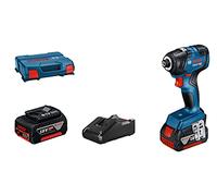 Bosch Professional 18V System visseuse à chocs sans-fil GDR 18V-200 (couple maxi de 200 Nm, avec 2 batteries GBA 18V 4.0Ah, chargeur rapide GAL 18V-40, L-Case)