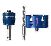 Bosch Professional 1x Adaptateur système de scie trépan Expert Power Change Plus (Ø 7,15 mm) + 1x Scie trépan Expert Construction Material (Bois résineux, Ø 121 mm, Accessoire Perceuse à Percussion)