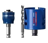 Bosch Professional 1x Adaptateur système de scie trépan Expert Power Change Plus (Ø 7,15 mm) + 1x Scie trépan Expert Construction Material (Bois résineux, Ø 68 mm, Accessoire Perceuse à Percussion)