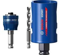 Bosch Professional 1x Adaptateur système de scie trépan Expert Power Change Plus (Ø 7,15 mm) + 1x Scie trépan Expert Construction Material (Bois résineux, Ø 41 mm, Accessoire Perceuse à Percussion)