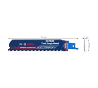 Bosch 2 608 900 365 Lame de scie sauteuse, à chantourner et sabre Lames de scie sabre Carbone 1 pièce(s)