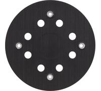 Bosch Professional 2 608 601 173 - Plato de Papier abrasif - moyen, 125 mm (Pack de 1), Noir, Medium