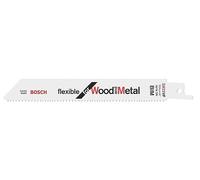 Bosch Professional 2x Lame de Scie Sabre S 922 VF Flexible for Wood and Metal (Bois, Métaux ferreux, Plastiques, 150 mm, Accessoires pour Scies Sabres)