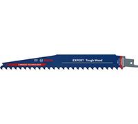 Bosch Professional 3x Lames de scie sabre Expert `Tough Wood` S 1142 KHM (pour Bois traité sous pression, Bois de chantier, Longueur 225 mm, Accessoires Scie sabre)