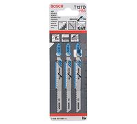Bosch Professional 3x Lames de scie sauteuse T 127 D Special for Alu (pour Aluminium, Professional Accessoire Scie sauteuse)