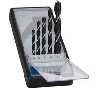 Bosch Professional 5-pcs. Mèches Hélicoïdale Set (pour Bois, Ø 4/5/6/8/10 mm, Accessoires pour Perforateurs)