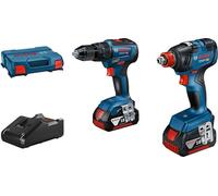 Bosch Professional BOSCH BLEU COMPACT GSB 18V-55 BATTERIE A VIS A COUPLES + GDX 18V-200 BATTERIE A VIS A COUPLES | 2 X 4,0AH BATTERIE + CHARGEUR - 06019J2208