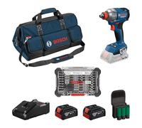 Bosch Professional hocs sans fil GDX 18 V-285 18 V avec 2 batteries GBA 4,0 Ah, chargeur GAL 18 V-40