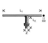 Bosch Professional Clé de rechange pour mandrins S1/G G