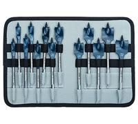 Bosch Professional Coffret de 13x Mèches plates SelfCut Speed (Bois, étui souple, 1/4" Hex, Ø 10-32 mm, Accessoire Perceuse à percussion)