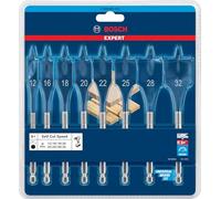 Bosch Professional Coffret de 8x mèches plates Expert SelfCut Speed (pour Bois résineux, Panneau aggloméré, Ø 12-32 mm, Accessoire Perceuse à percussion)