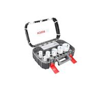 Bosch Professional Coffret de 9 Scies Trépan Progressor for Wood & Metal Set Installations Électriques (pour bois et métal, Ø 22-64 mm, Accessoire pour Perceuses)