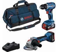 Coffret d'outils sans fil BOSCH 18 V (GSR+GWS+2 x 4,0 Ah+chargeur GAL) 0615A5007N