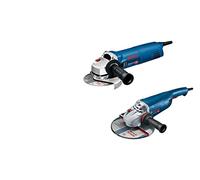 Bosch Professional combi-kit meuleuses angulaires : GWS 22-230 P + GWS 1400 (avec poignée auxiliaire, flasque de serrage, écrou de serrage, capot de protection rgots)