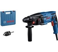 Bosch Professional perforateur GBH 2-21 (SDS plus, mandrin automatique avec adaptateur SDS plus, poignée auxiliaire, chiffon, butée de profondeur, coffret de transport)