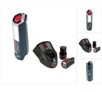 Bosch Professional GLI 12V-300 Lampe sans fil + 2x Batteries GBA 12V 2,0 Ah + Chargeur GAL 1230