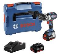 Bosch Professional GSB 18V-110 -Perceuse-visseuse à percussion sans fil brushless, + 2 batteries, + chargeur, + mallett