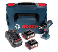 Bosch Professional GSB 18V-21 Perceuse-visseuse à percussion sans fil 18V 55Nm + 2x batterie 5,0Ah + chargeur + L-Boxx