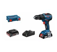 Bosch Professional GSB 18V-55 marteau perforateur, 18V, 2Ah, 1750rpm, Azzurro, livré avec 2 batteries et une mallette