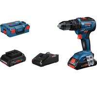 Bosch Professional GSB 18V-55 -Perceuse-visseuse à percussion sans fil + mallette, + 2 batteries