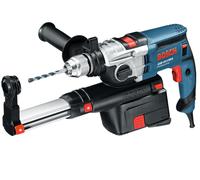 Bosch Professional GSB 19-2 REA - Marteau perforateur (900 W, 0 - 1000/3000 tr/min, Ø max perçage béton 18 mm, système d'aspiration, en coffret)