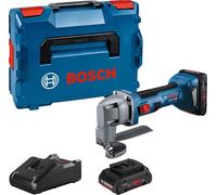 BOSCH Professional GSC 18V-16 E Cisaille à tôle sans fil 18,0 V, avec 2 batteries