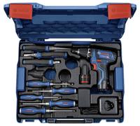 Perceuse visseuse 12V GSR 12V-15 Professional + 2 batteries 2Ah + chargeur + coffret L-BOXX + outillage à main - BOSCH - 060186810R