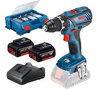 Bosch Professional GSR 18V-28 06019E610C Akku-Bohrschrauber 18V 4.0Ah Li-ION INCL. 2. Batterie Rechargeable avec Zube